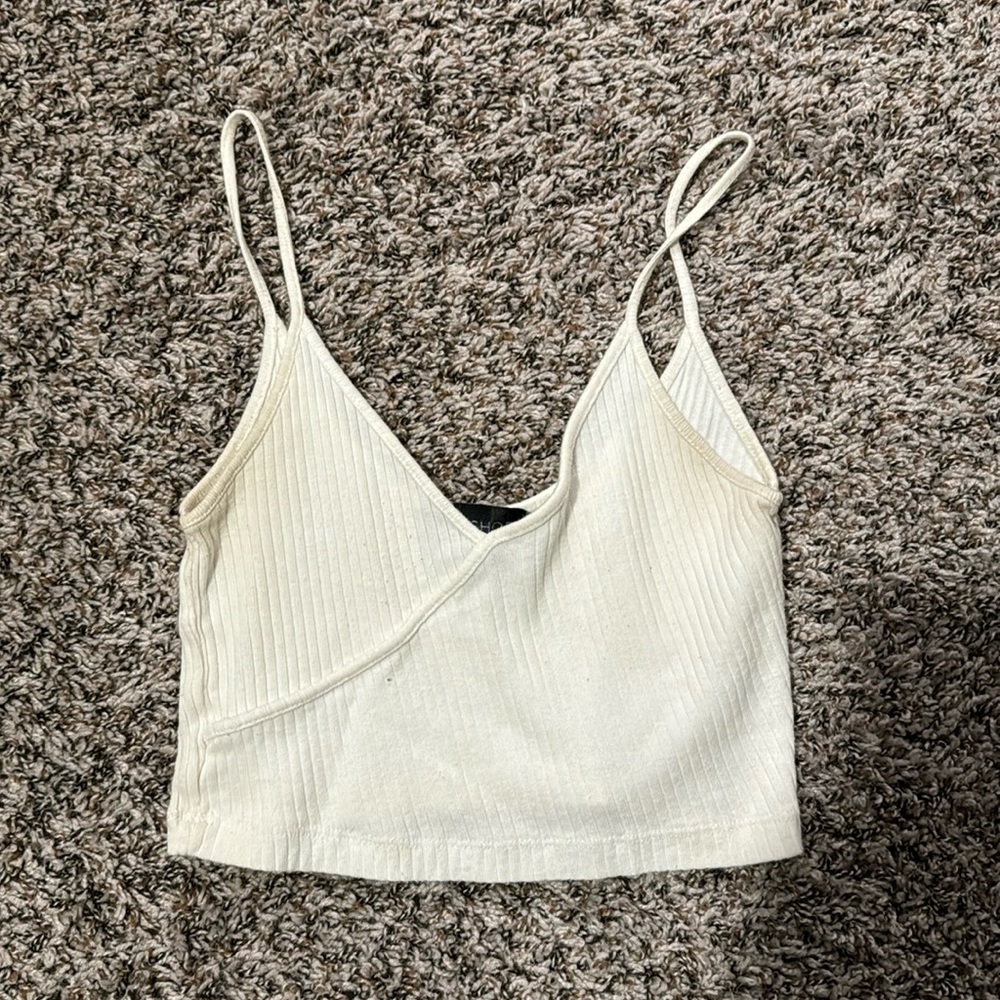 Topshop white tank top